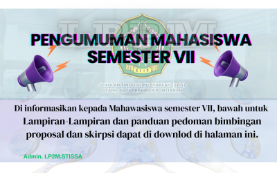 PENGUMUMAN LAMPIRAN-LAMPIRAN PROPOSAL SKRIPSI