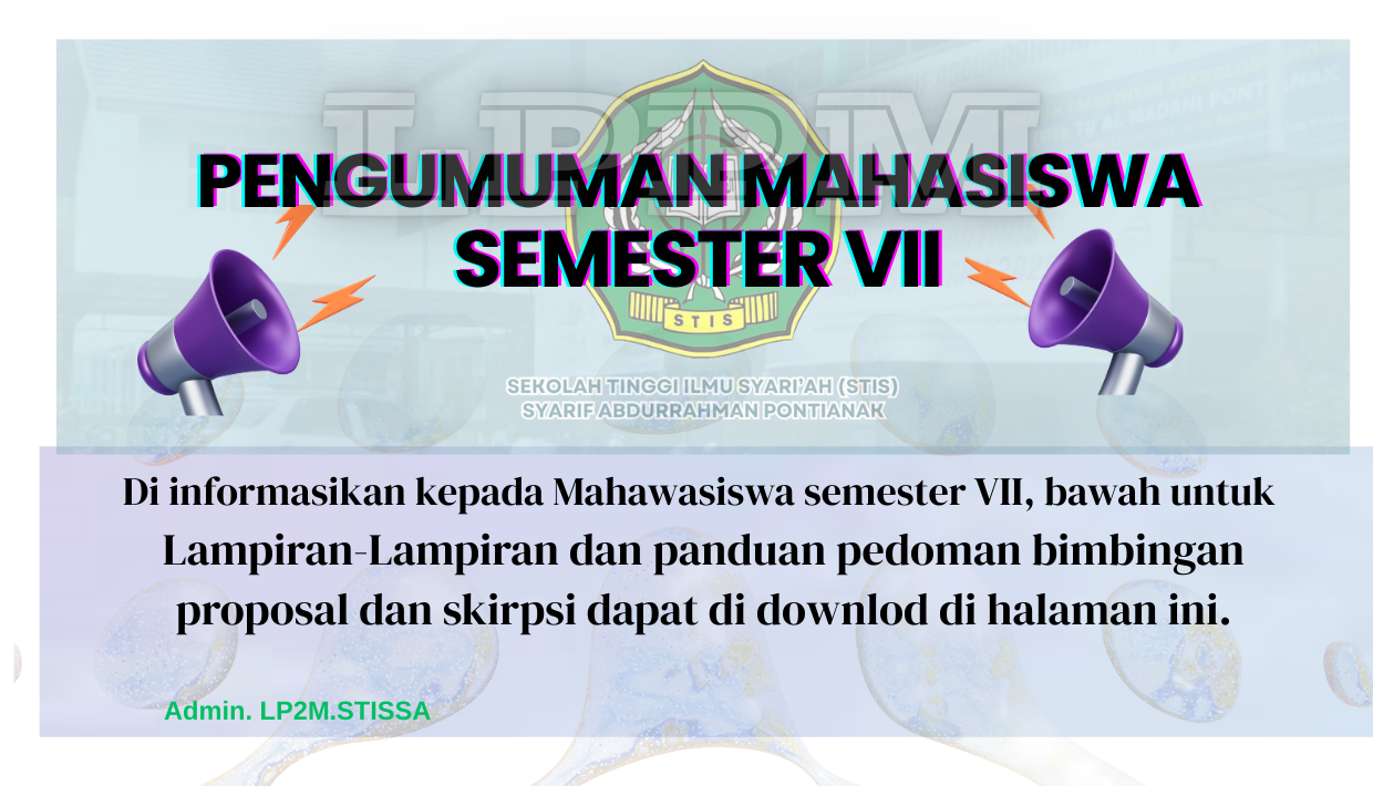 PENGUMUMAN LAMPIRAN-LAMPIRAN PROPOSAL SKRIPSI