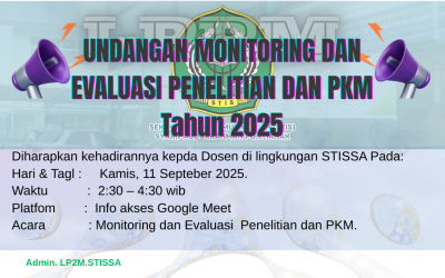 MONITORING DAN EVALUASI PENELITIAN DAN PKM