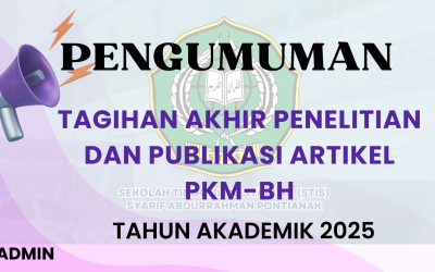 TAGIHAN LAPORAN AKHIR PENELITIAN DAN PUBLIKASI ARTIKEL PKM-BH TAHUN AKADEMIK 2025