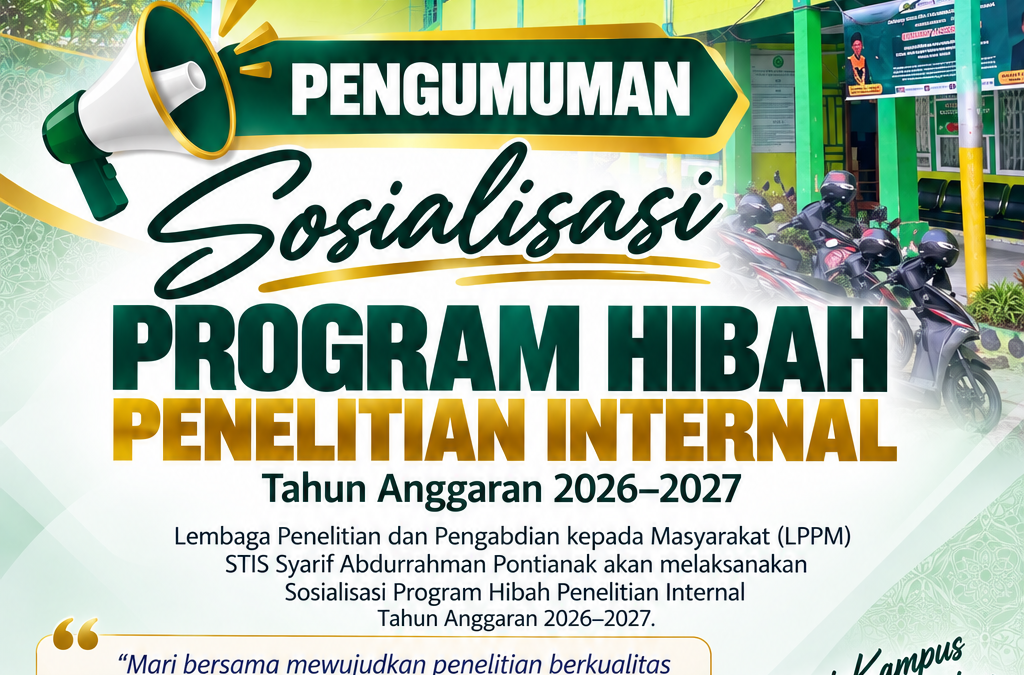 Pengumuman Sosialisasi Program Hibah Penelitian Internal Tahun Anggaran 2026-2027